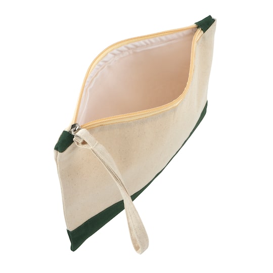 8" x 10" Cotton Canvas Zipper Pouch by Make Market